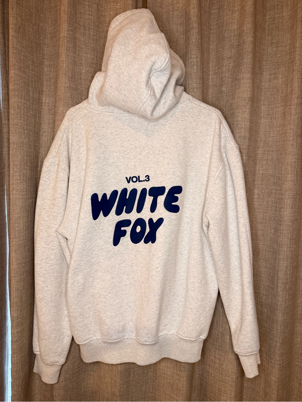White Fox Boutique Vol. 3 Oversized Hoodie Heather Grey Blue S/M - Picture 6 of 7